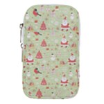 Christmas Pattern, Christmas Tree, Santa Waist Pouch (Large)