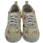 Christmas Pattern, Christmas Tree, Santa Mens Athletic Shoes