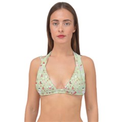 Double Strap Halter Bikini Top 