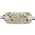 Christmas Pattern, Christmas Tree, Santa Rounded Waist Pouch