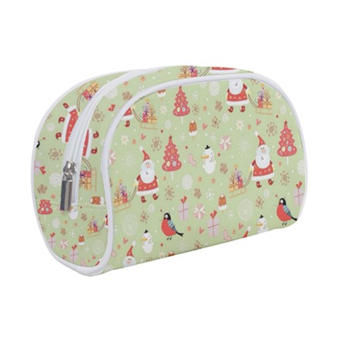 Christmas Pattern, Christmas Tree, Santa Make Up Case (Small) from ArtsNow.com