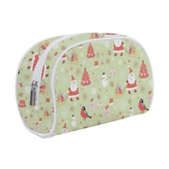 Christmas Pattern, Christmas Tree, Santa Make Up Case (Small) from ArtsNow.com