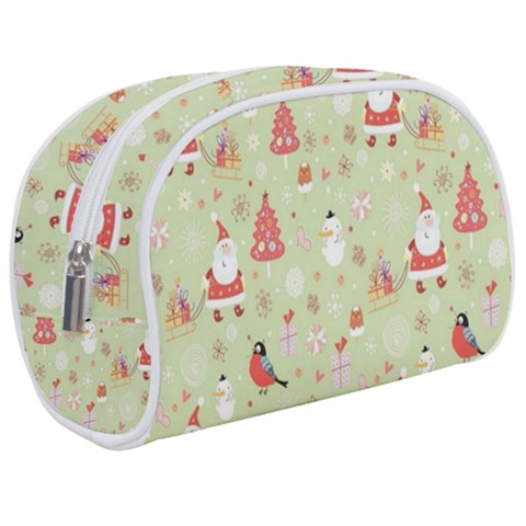 Christmas Pattern, Christmas Tree, Santa Make Up Case (Medium) from ArtsNow.com