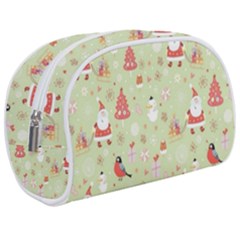 Christmas Pattern, Christmas Tree, Santa Make Up Case (Medium) from ArtsNow.com