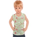 Christmas Pattern, Christmas Tree, Santa Kids  Sport Tank Top