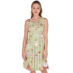 Knee Length Skater Dress With Pockets 