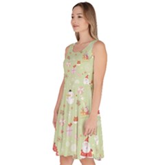 Knee Length Skater Dress With Pockets 