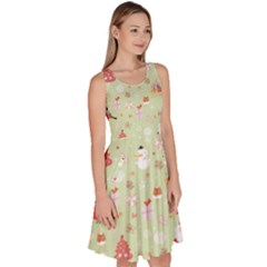 Knee Length Skater Dress With Pockets 