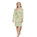 Kids  Long Sleeve Velvet Lounge Robe 