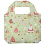 Christmas Pattern, Christmas Tree, Santa Foldable Grocery Recycle Bag