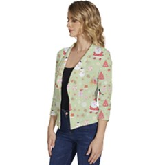 Women s Casual 3/4 Sleeve Spring Jacket 