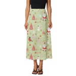 Christmas Pattern, Christmas Tree, Santa Classic Midi Chiffon Skirt