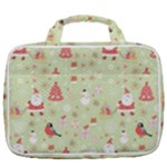 Christmas Pattern, Christmas Tree, Santa Travel Toiletry Bag With Hanging Hook