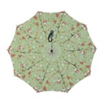 Christmas Pattern, Christmas Tree, Santa Automatic Folding Umbrella with Case (Large)