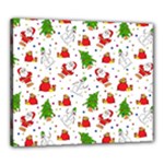 Christmas Pattern, Pattern, Christmas, Trees, Santa Canvas 24  x 20  (Stretched)