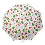 Christmas Pattern, Pattern, Christmas, Trees, Santa Folding Umbrellas