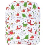 Christmas Pattern, Pattern, Christmas, Trees, Santa Full Print Backpack