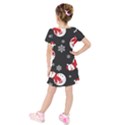 Kids  Short Sleeve Velvet Dress 