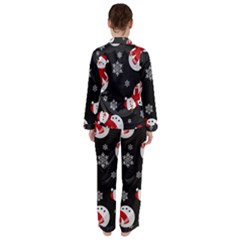 Women s Long Sleeve Satin Pajamas Set	 