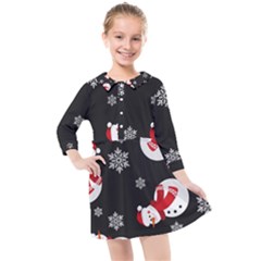 Kids  Quarter Sleeve Shirt Dress 