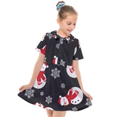 Kids  Short Sleeve Shirt Dress 