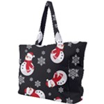 Christmas Texture, Retro Background With Snowmen Simple Shoulder Bag