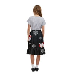 Kids  Ruffle Flared Wrap Midi Skirt 