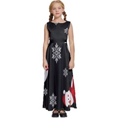 Kids  Satin Sleeveless Maxi Dress 