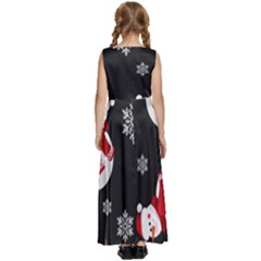 Kids  Satin Sleeveless Maxi Dress 