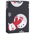 Christmas Texture, Retro Background With Snowmen Playing Cards Single Design (Rectangle) with Custom Box