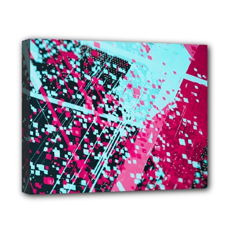 Colorful Splashes Grunge, Abstract Art Canvas 10  x 8  (Stretched) from ArtsNow.com