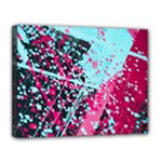 Colorful Splashes Grunge, Abstract Art Canvas 14  x 11  (Stretched)