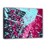 Colorful Splashes Grunge, Abstract Art Canvas 16  x 12  (Stretched)