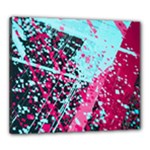 Colorful Splashes Grunge, Abstract Art Canvas 24  x 20  (Stretched)