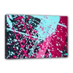 Colorful Splashes Grunge, Abstract Art Canvas 18  x 12  (Stretched)