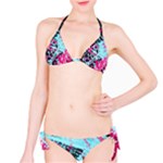 Colorful Splashes Grunge, Abstract Art Classic Bikini Set