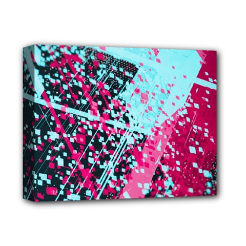 Colorful Splashes Grunge, Abstract Art Deluxe Canvas 14  x 11  (Stretched) from ArtsNow.com