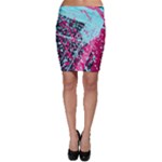 Colorful Splashes Grunge, Abstract Art Bodycon Skirt