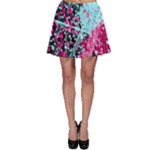 Colorful Splashes Grunge, Abstract Art Skater Skirt