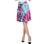 Colorful Splashes Grunge, Abstract Art A-Line Skirt