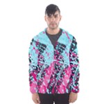 Colorful Splashes Grunge, Abstract Art Men s Hooded Windbreaker