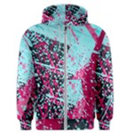 Colorful Splashes Grunge, Abstract Art Men s Zipper Hoodie