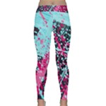 Colorful Splashes Grunge, Abstract Art Classic Yoga Leggings