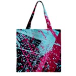 Colorful Splashes Grunge, Abstract Art Zipper Grocery Tote Bag