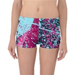 Colorful Splashes Grunge, Abstract Art Boyleg Bikini Bottoms