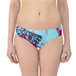 Colorful Splashes Grunge, Abstract Art Hipster Bikini Bottoms