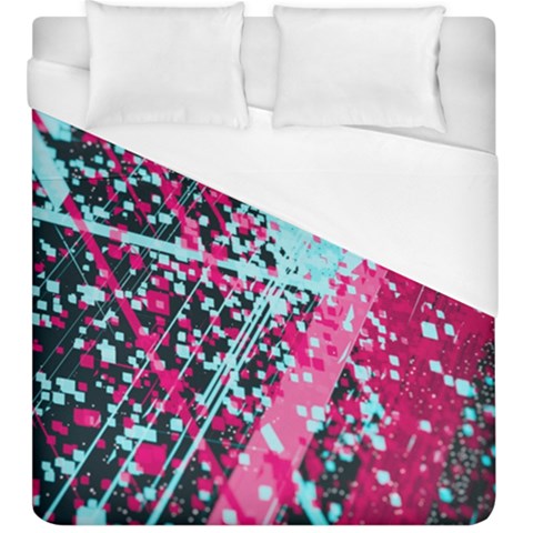 Colorful Splashes Grunge, Abstract Art Duvet Cover (King Size) from ArtsNow.com