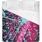 Colorful Splashes Grunge, Abstract Art Duvet Cover (King Size)