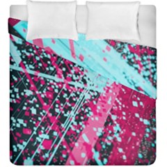 Colorful Splashes Grunge, Abstract Art Duvet Cover Double Side (King Size) from ArtsNow.com