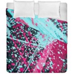 Colorful Splashes Grunge, Abstract Art Duvet Cover Double Side (California King Size)